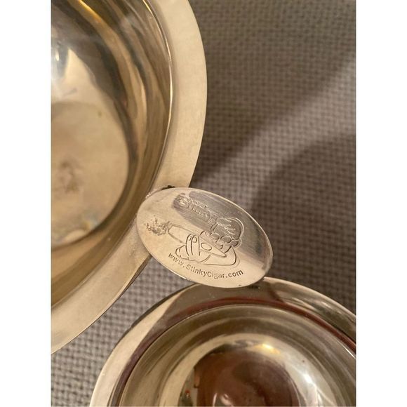 2 Stinky Cigars Ashtray 4 stainless steel stirrups and 1 small with 1 stirrups - Picture 5 of 6